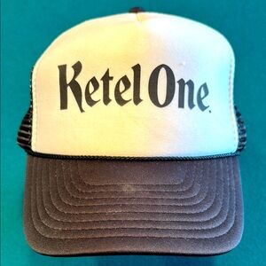 Ketel One Black and White Trucker Hat , $10